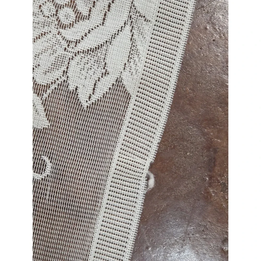 3 Vtg Y2K Floral Lace Curtain Panels 54x82